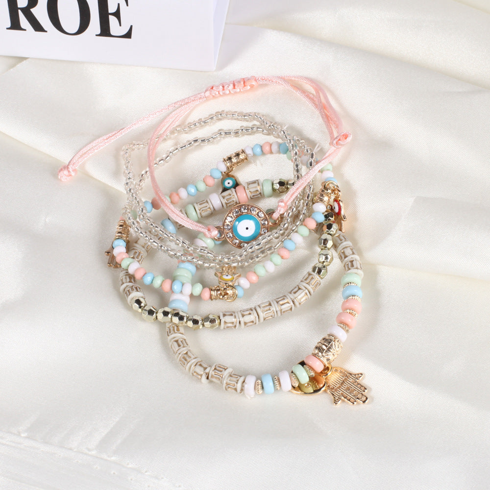 Hamsa Bohemian Beach Bracelet Bundle