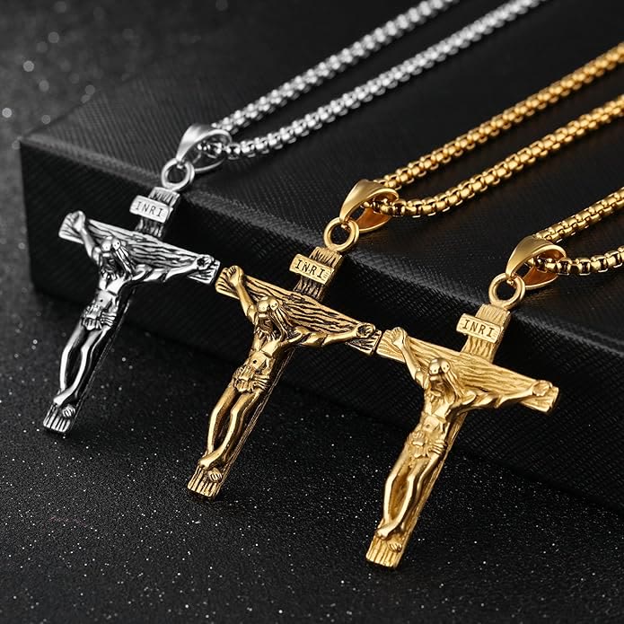 FAITH AS YOUR ARMOR: Crucifix Pendant Charm Necklace