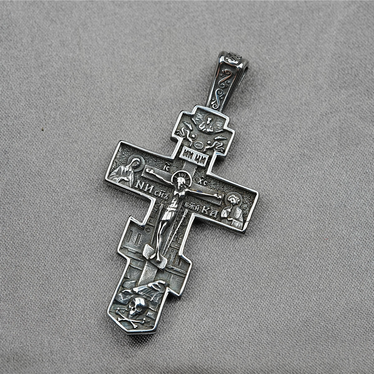 FAITH AS YOUR ARMOR: Orthodox Jesus Crucifix Necklace