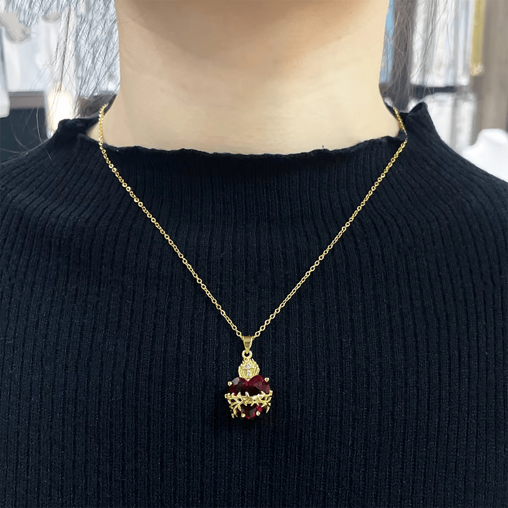 Sacred Heart of Jesus Pendant Necklace