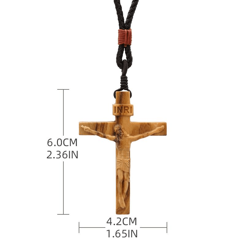 Wooden Crucifix - Made in Jerusalem
