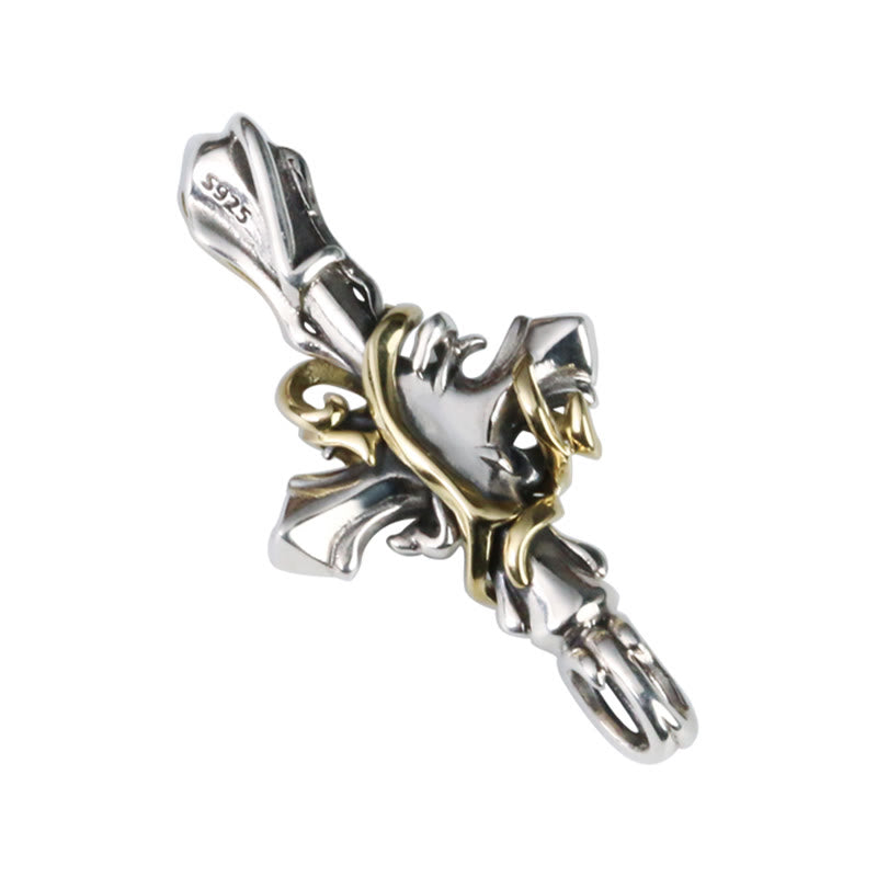 925 Sterling Silver 2styles Vine Crucifix Necklace: Unleashing Your Dark Personality