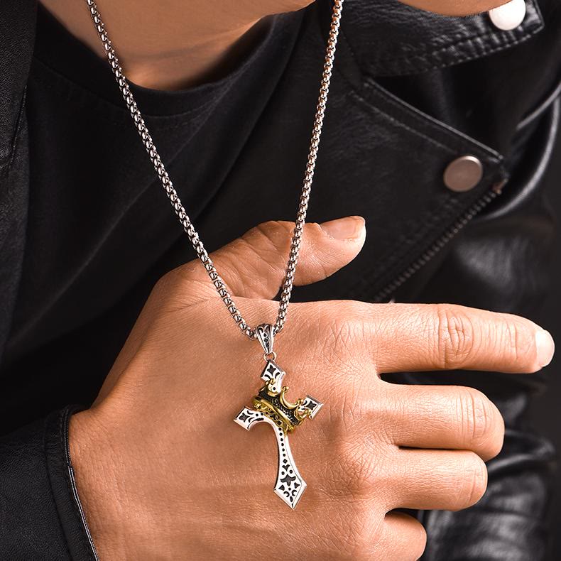 925 Sterling Silver Vintage & Classic Cross Necklace: A Luxurious Emblem of Faith
