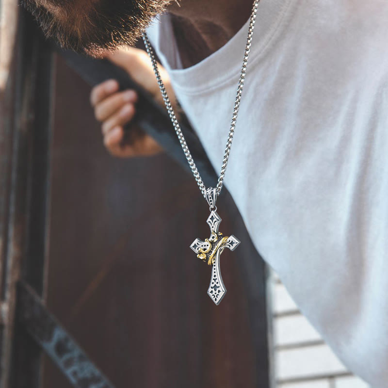 925 Sterling Silver Vintage & Classic Cross Necklace: A Luxurious Emblem of Faith