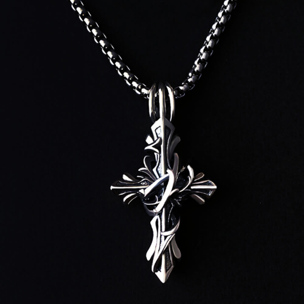 925 Sterling Silver Vintage & Minimalist Cross Necklace: A Timeless Symbol of Spiritual Devotion