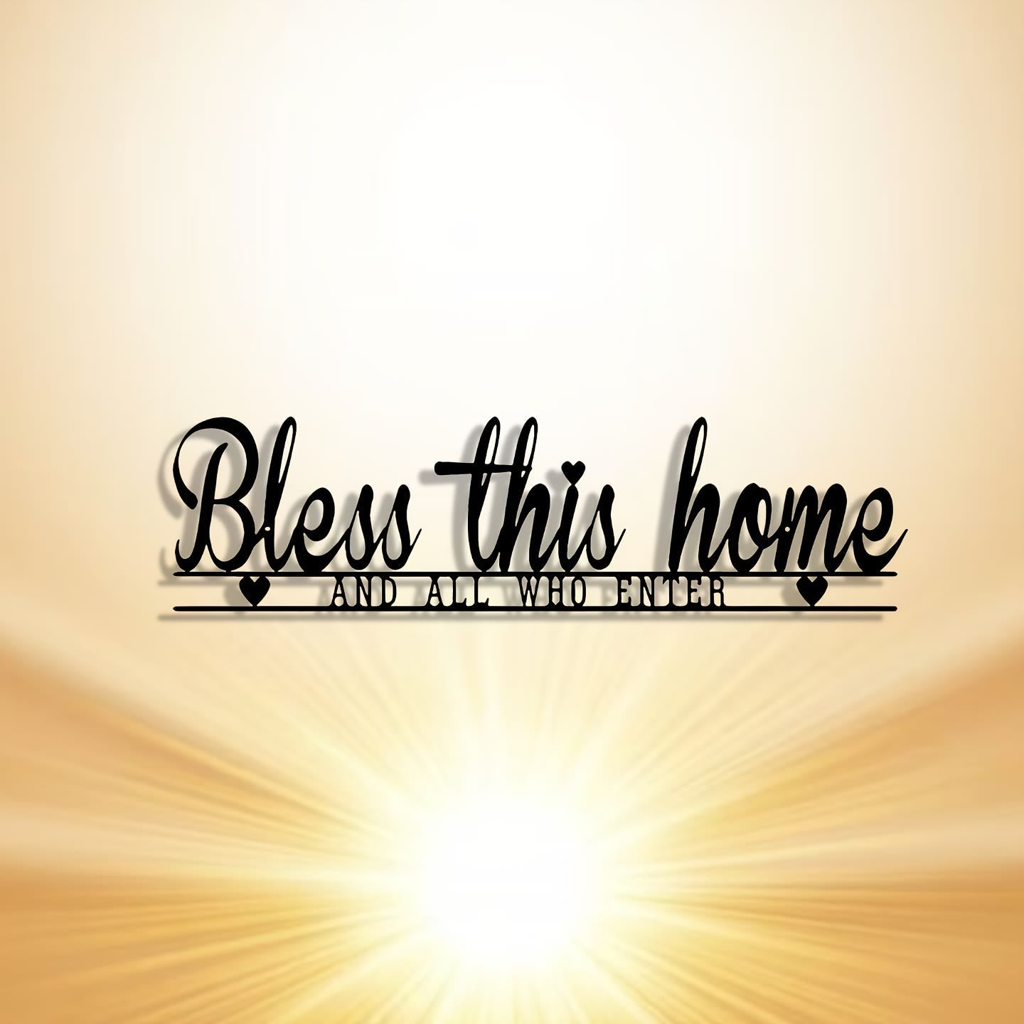 Christian Artwork Workshop Bless This Home Metal Wall Decor: A Touch of Divine Blessing and Faithful Warmth