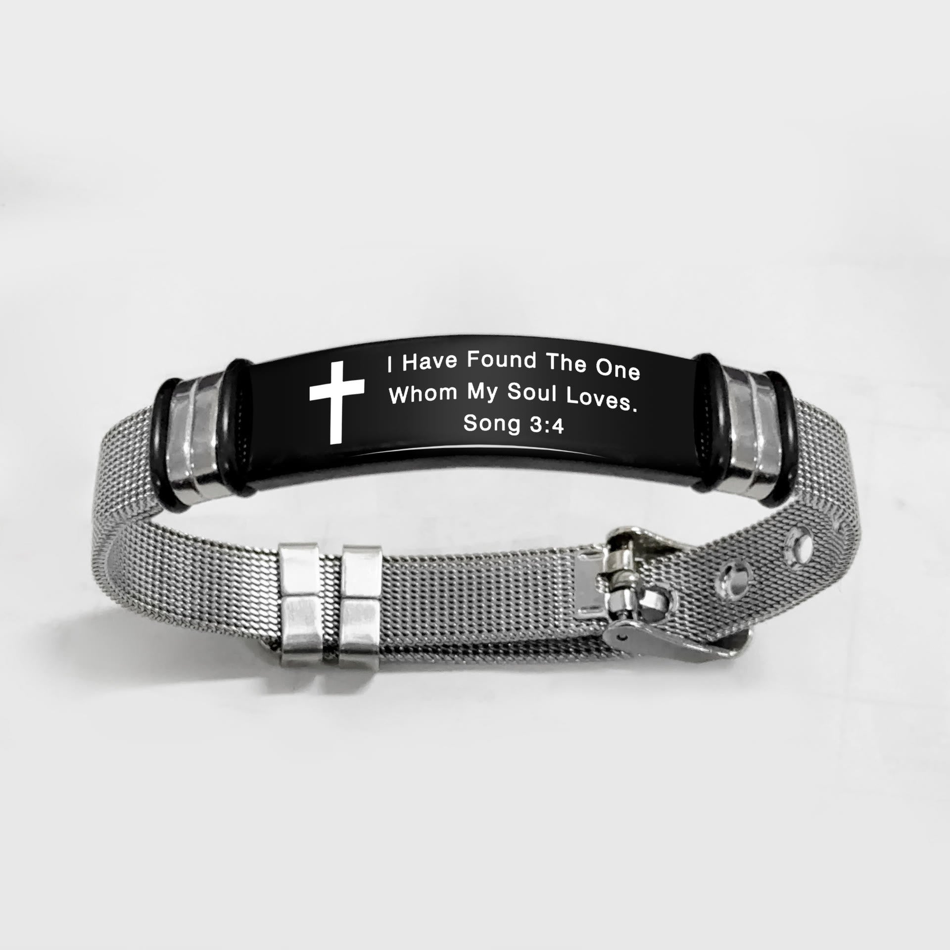 Multi - Styled Motivational Cross Bracelet with Bible Verses