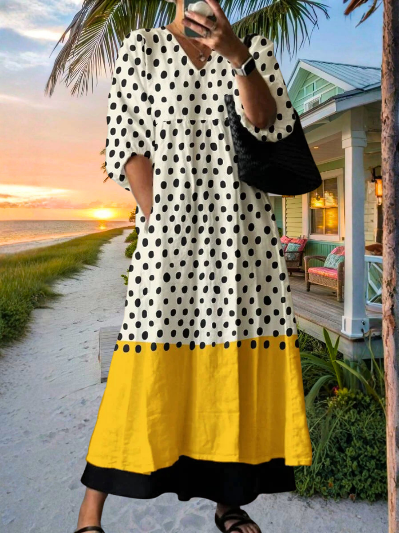 Elegant Printed Dress Anna