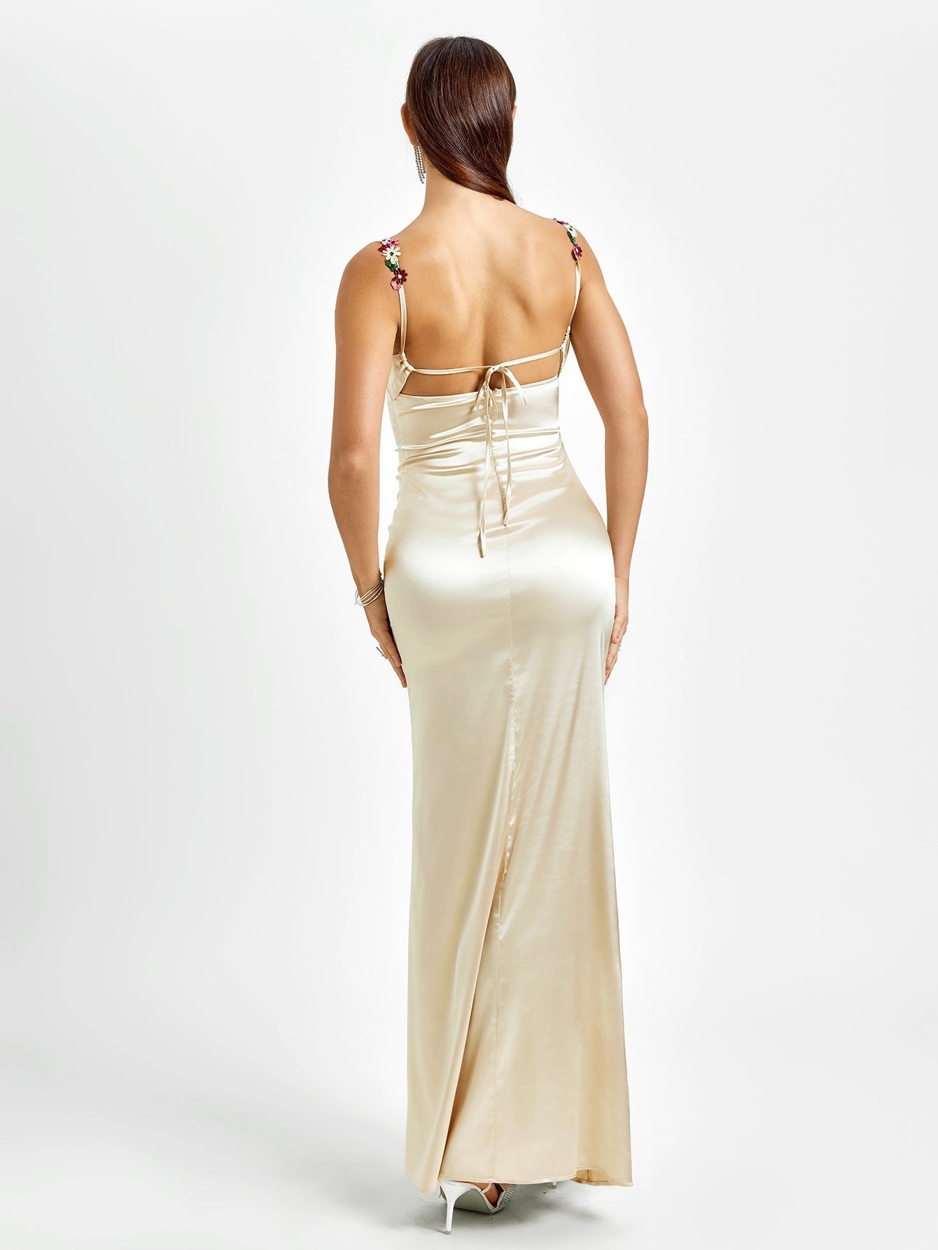 Fiorella Satin Gown | Maxikleid