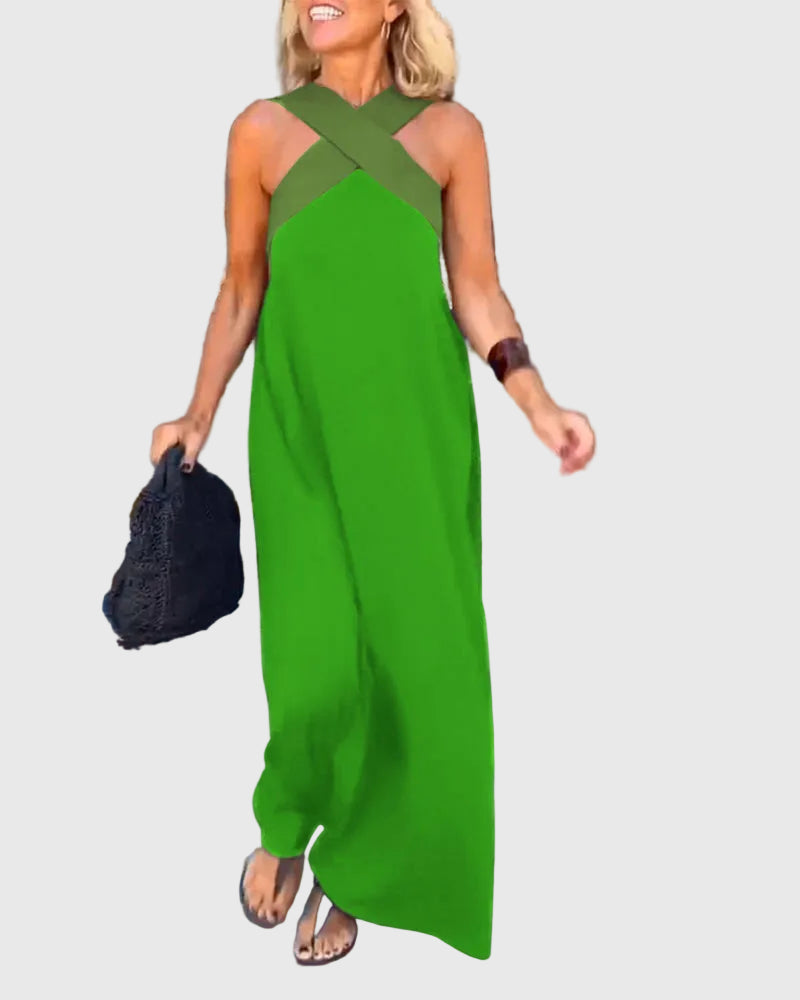 Olivia | Elegantes, fließendes Maxikleid
