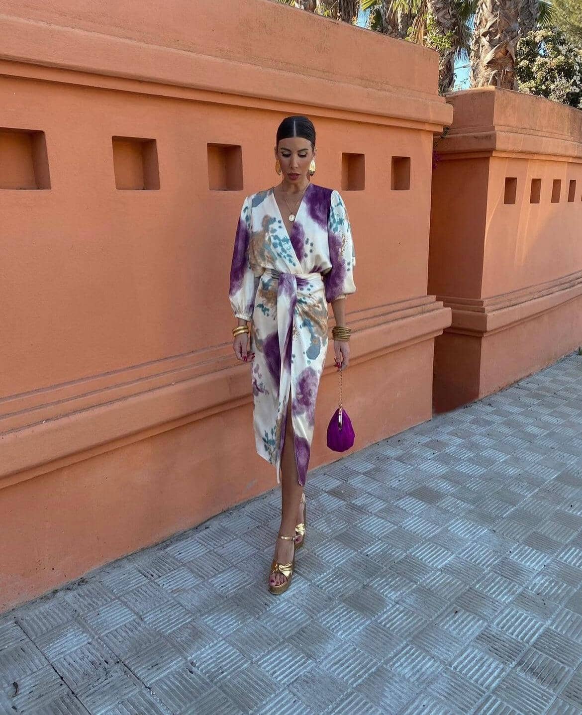 Orielle - Elegant Tie Dye Dress