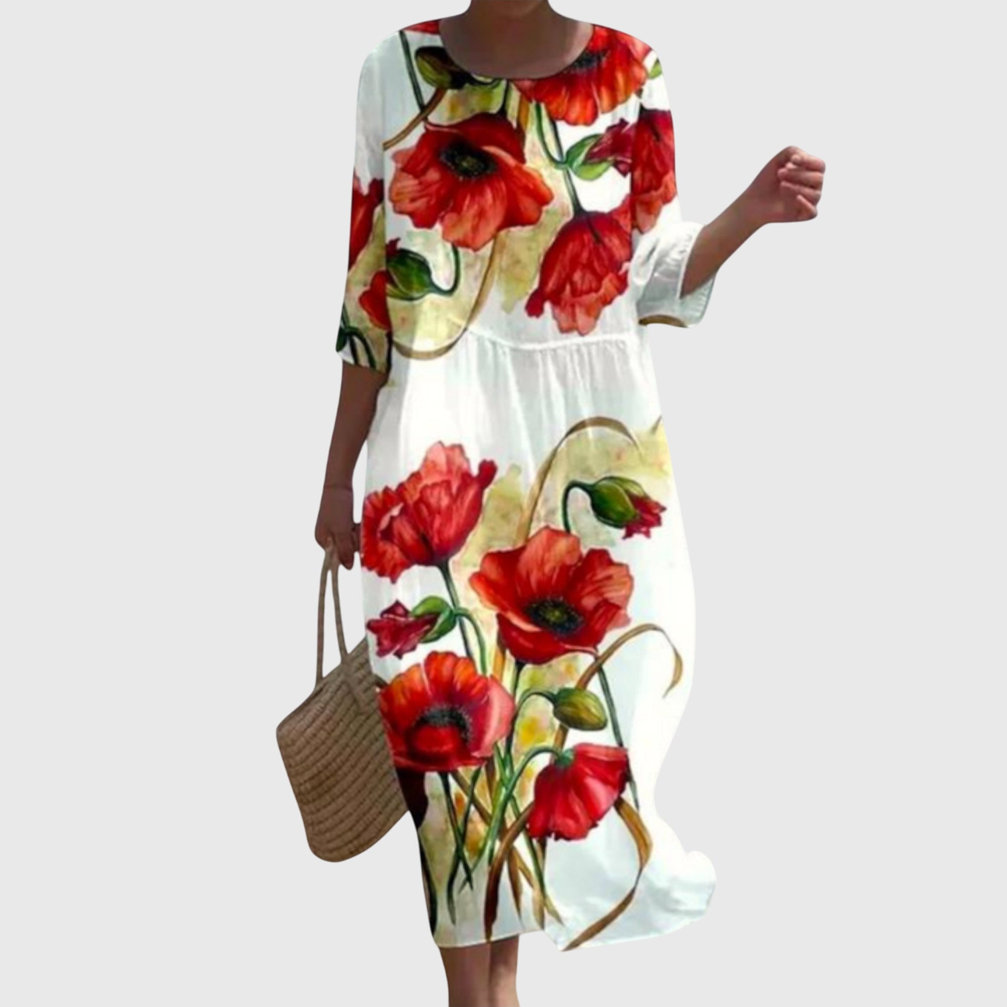 Lara™ | Stilvolles Floral-Maxikleid
