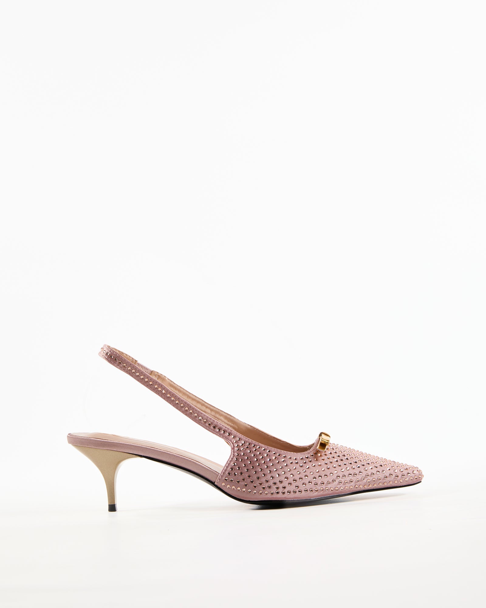 Dakota Rhinestore Slingback Pumps In Pink
