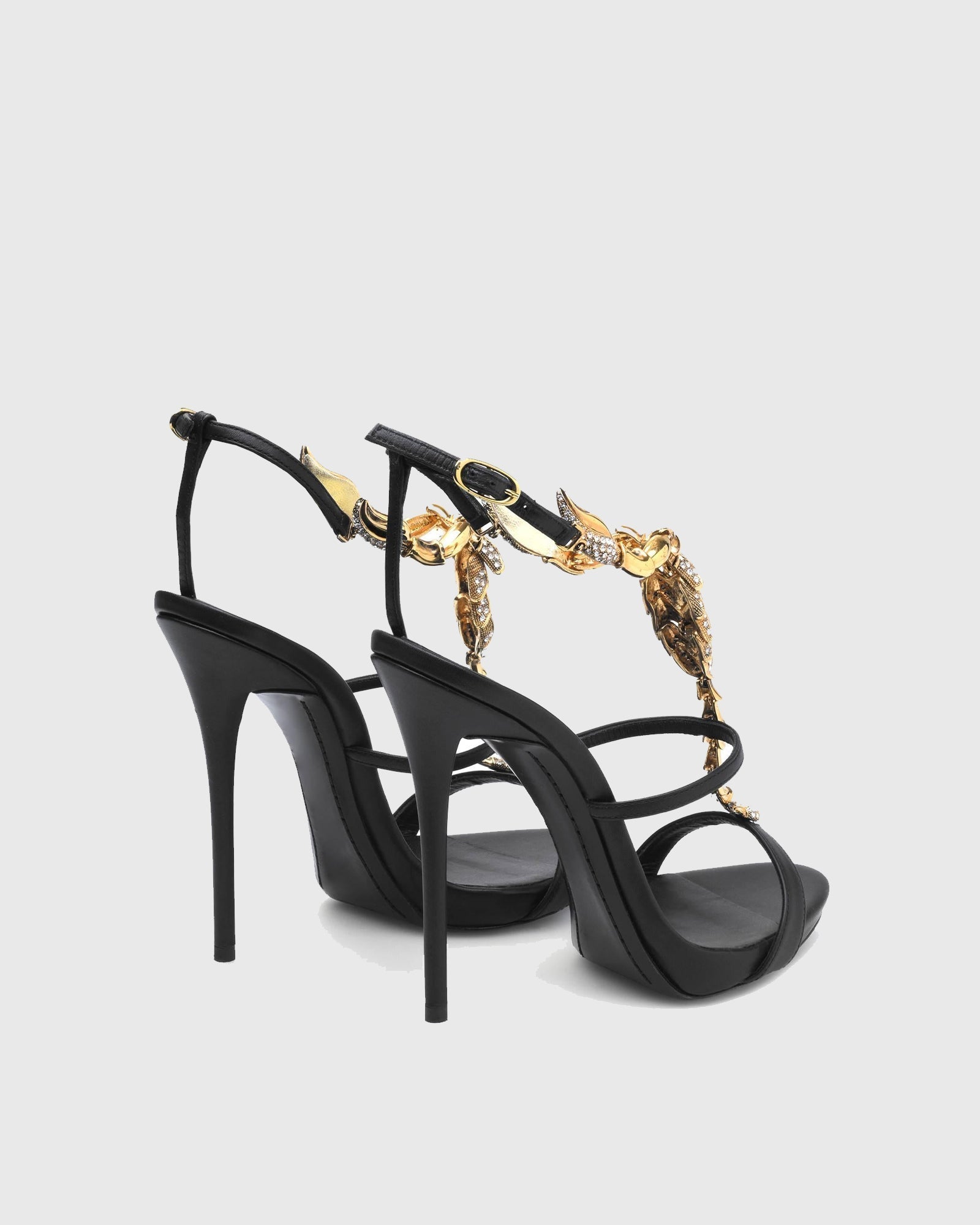 Pia Rhinestone Scorpion Strap Sandals
