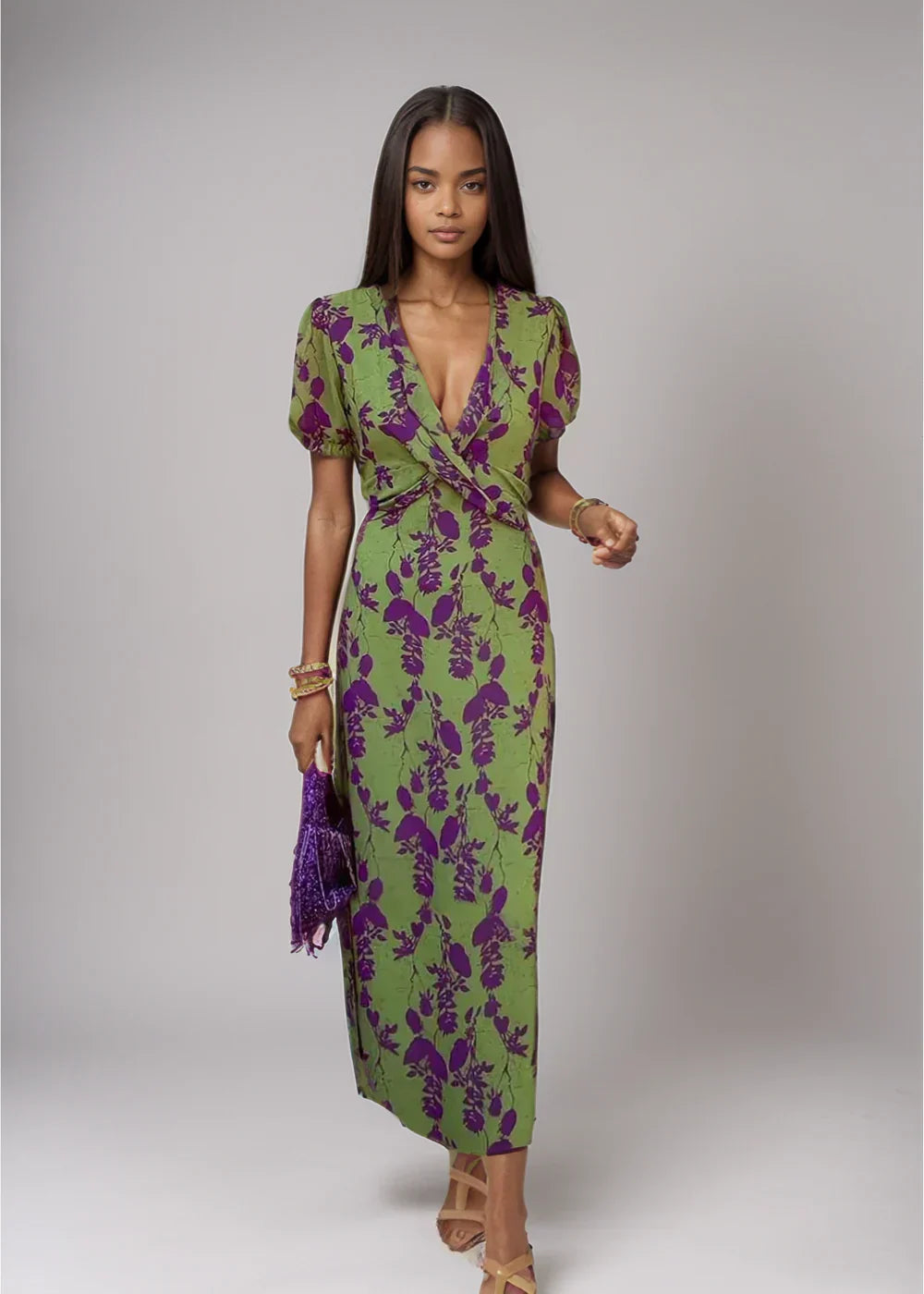 Ayesha - Elegant Floral Dress