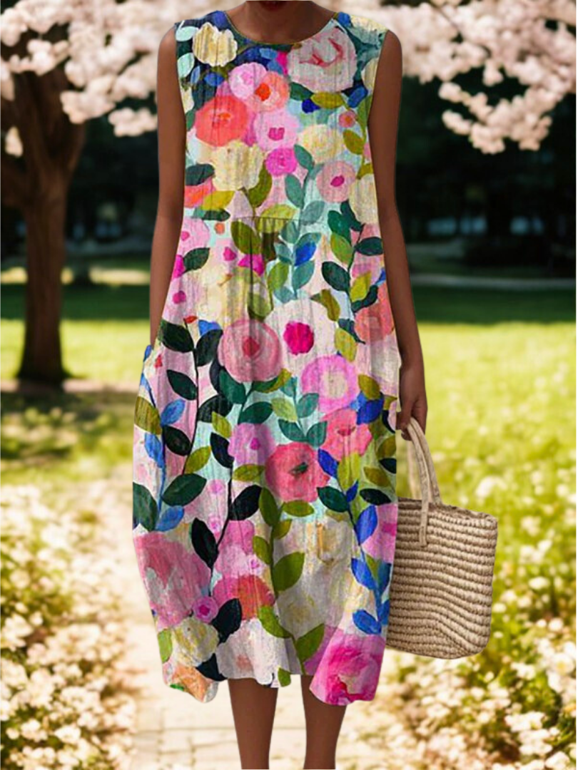 Ava | Floral Midi Dress