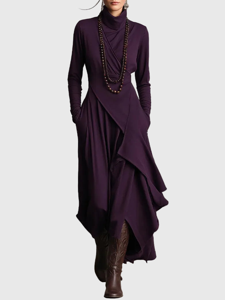 Valerie | Maxi Faltenkleid