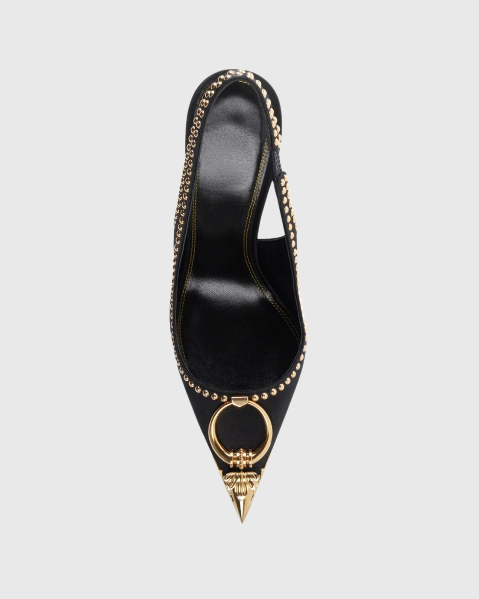 Yaiza Metal Studs Slingback Pumps