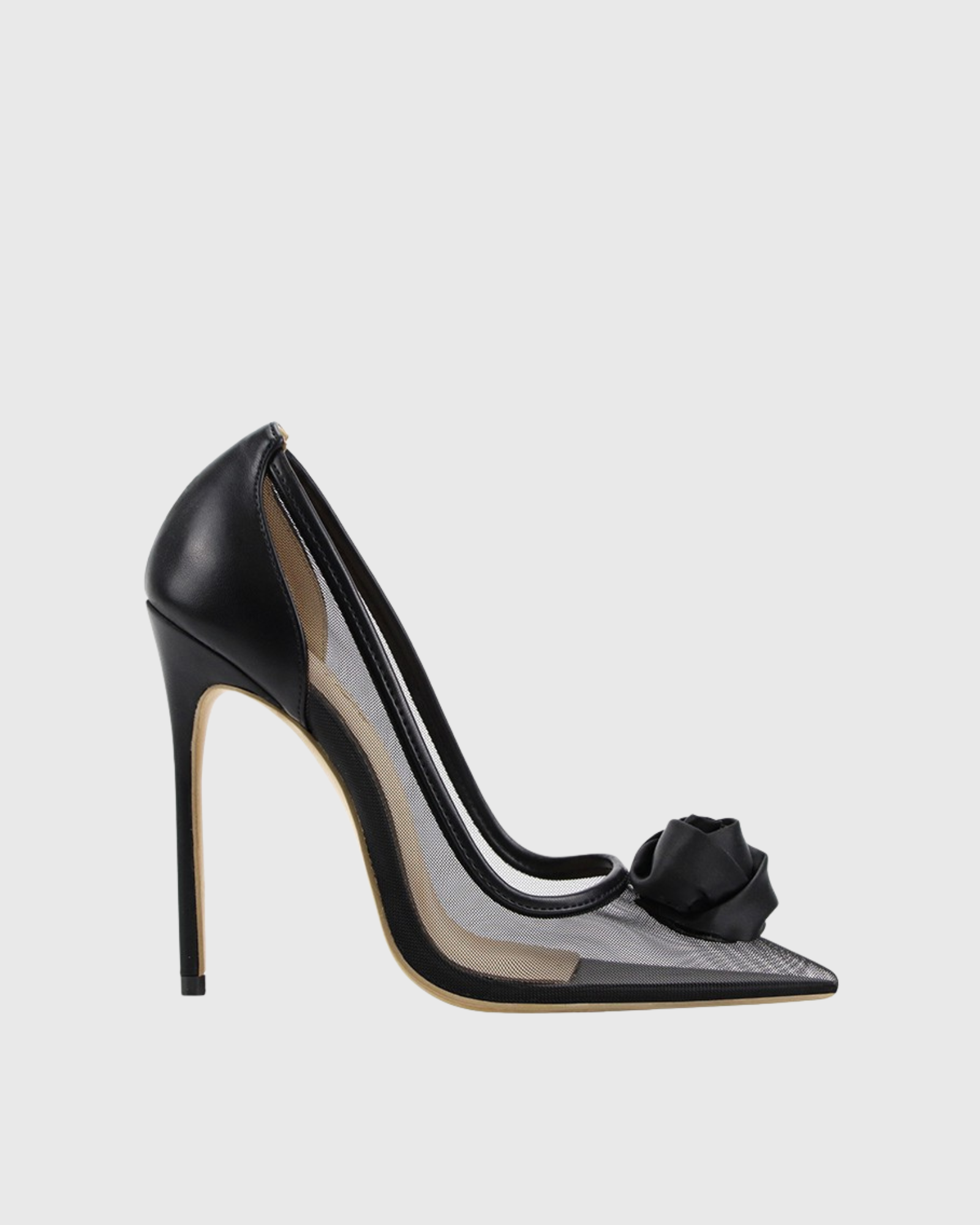 Zadie Rose Mesh Pumps In Black