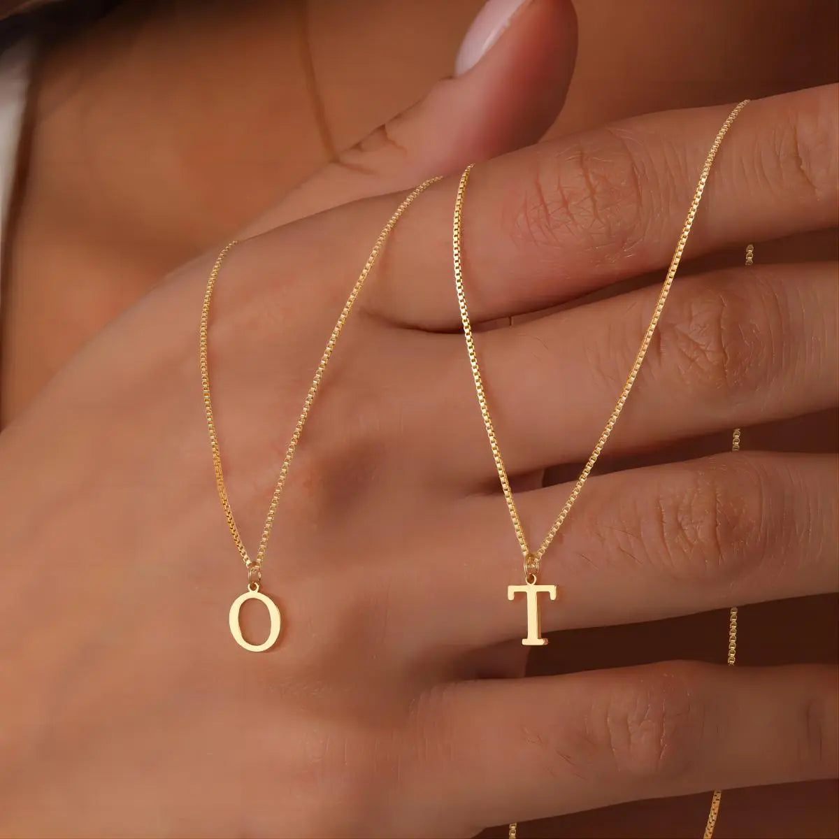 Enzhalynne | Necklace with Initials 18K Gold