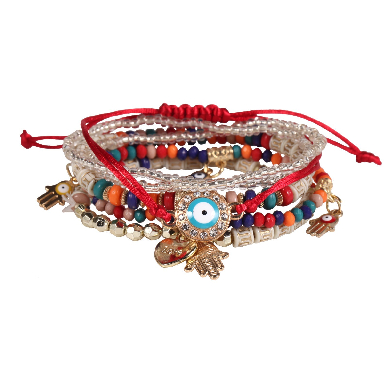 Hamsa Bohemian Beach Bracelet Bundle
