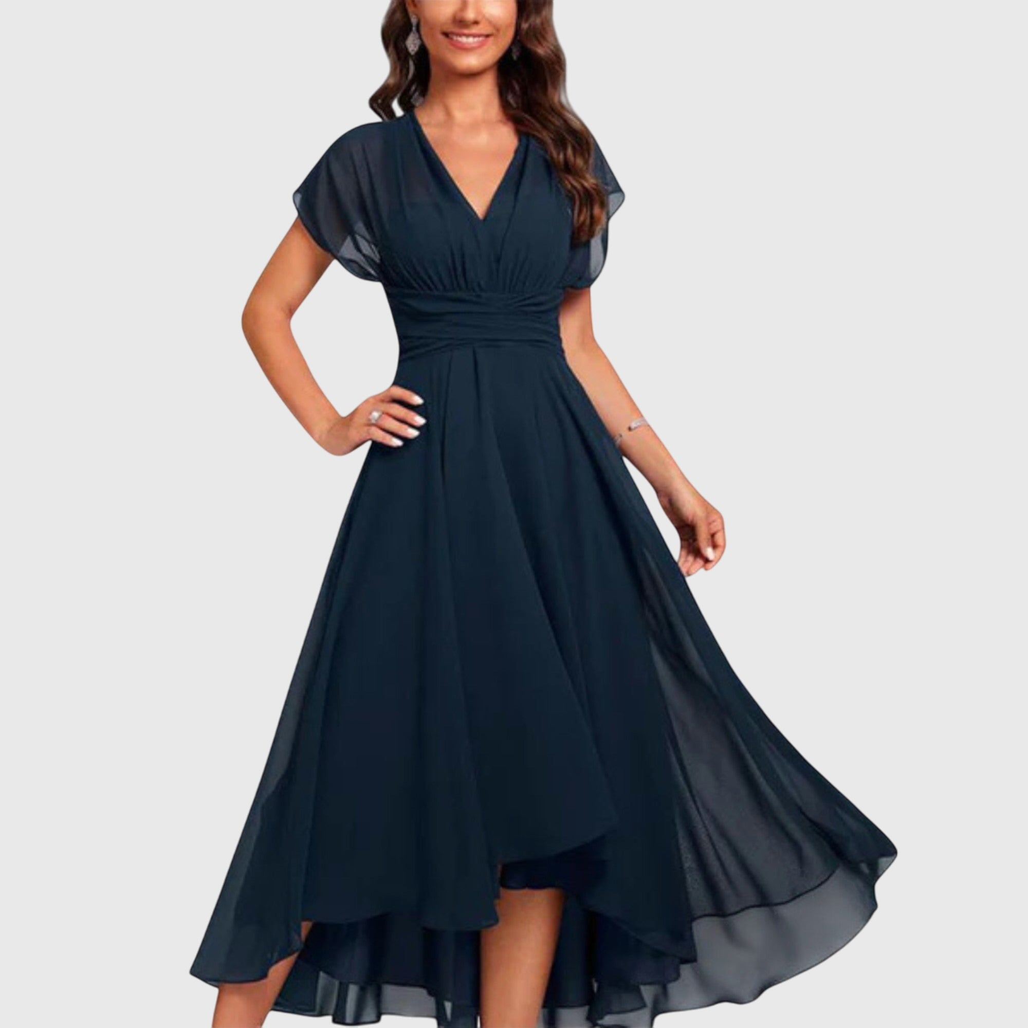 Alina™ | Elegant V-Neck dress