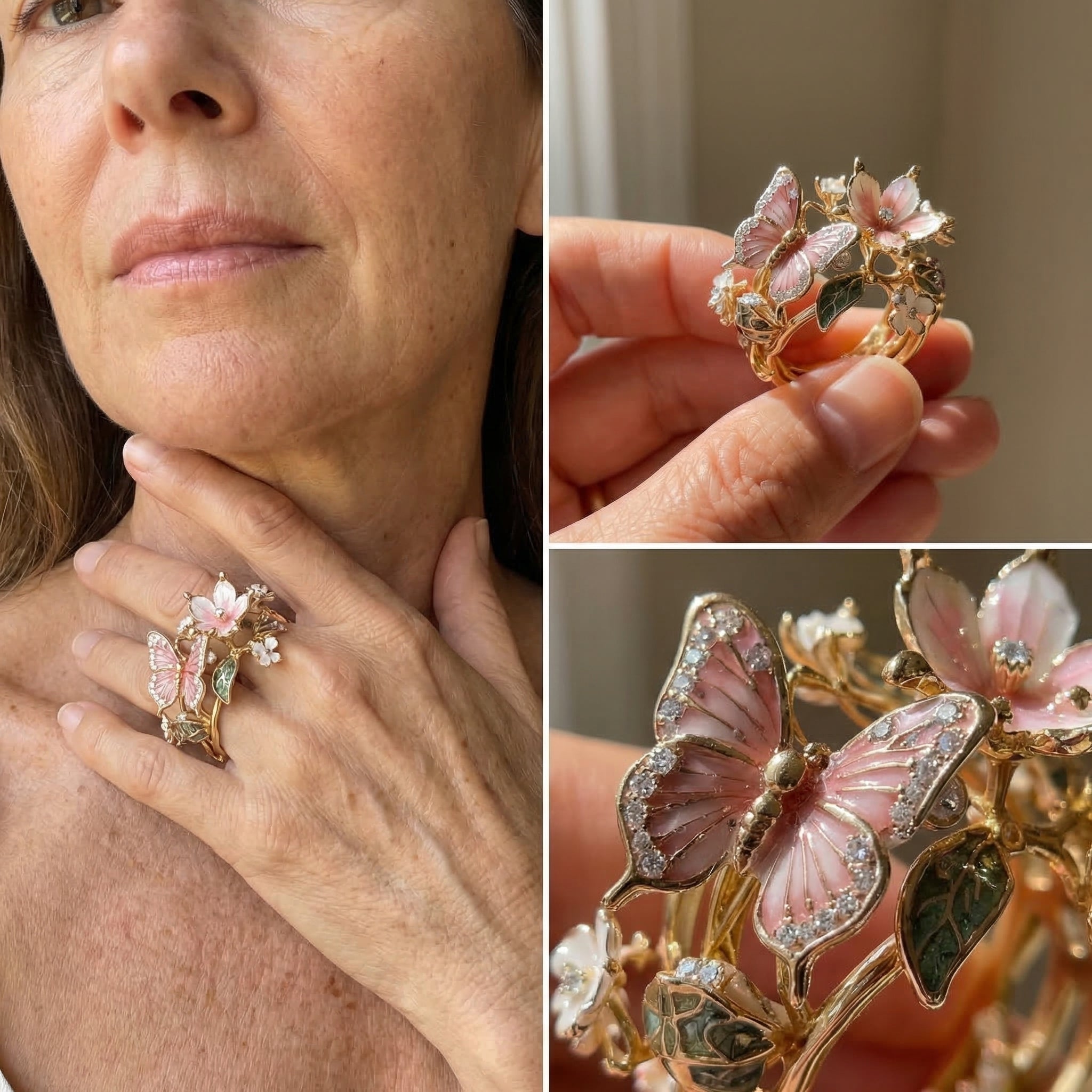 Vintage Golden Prifddinas Floral Ring
