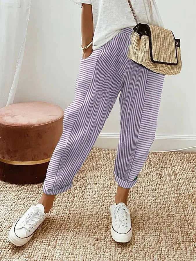 AMYNELLE – LIGHT FLATTERING PANTS Beach