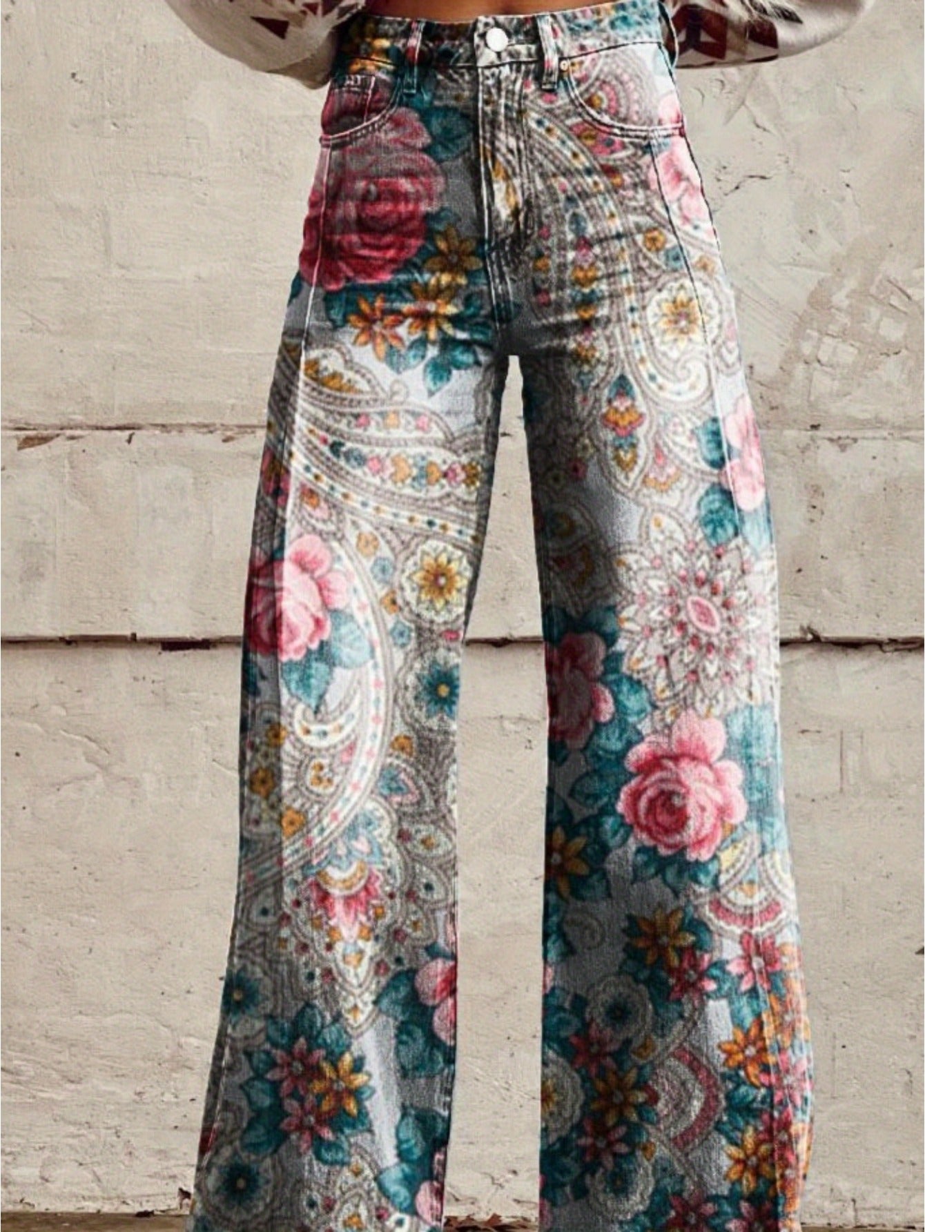 Smith Sisters | Vintage Paisley Flare Jeans
