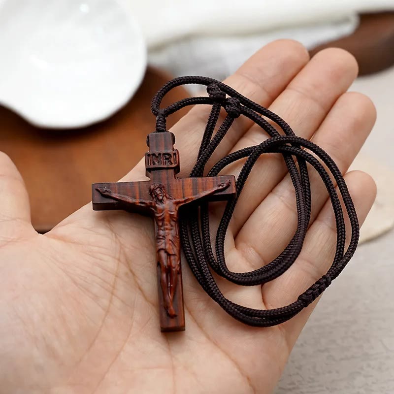 Wooden Crucifix - Made in Jerusalem
