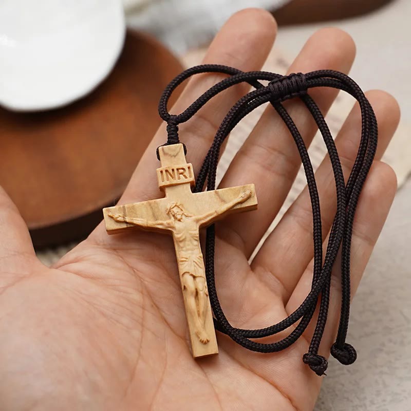 Wooden Crucifix - Made in Jerusalem
