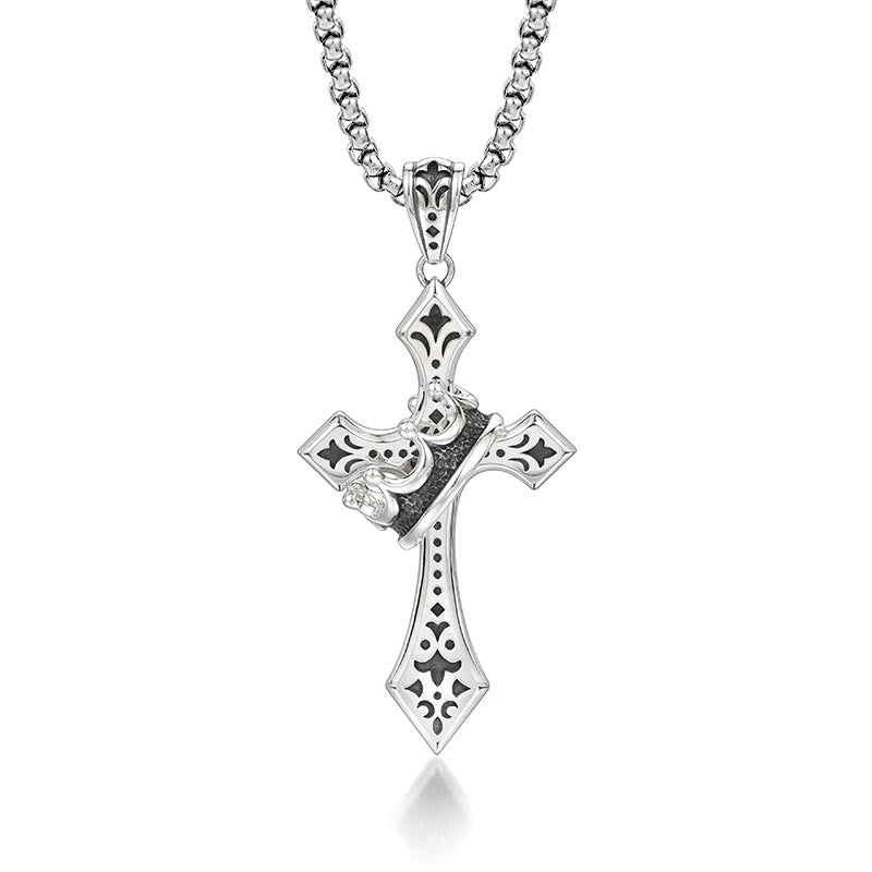 925 Sterling Silver Vintage & Classic Cross Necklace: A Luxurious Emblem of Faith