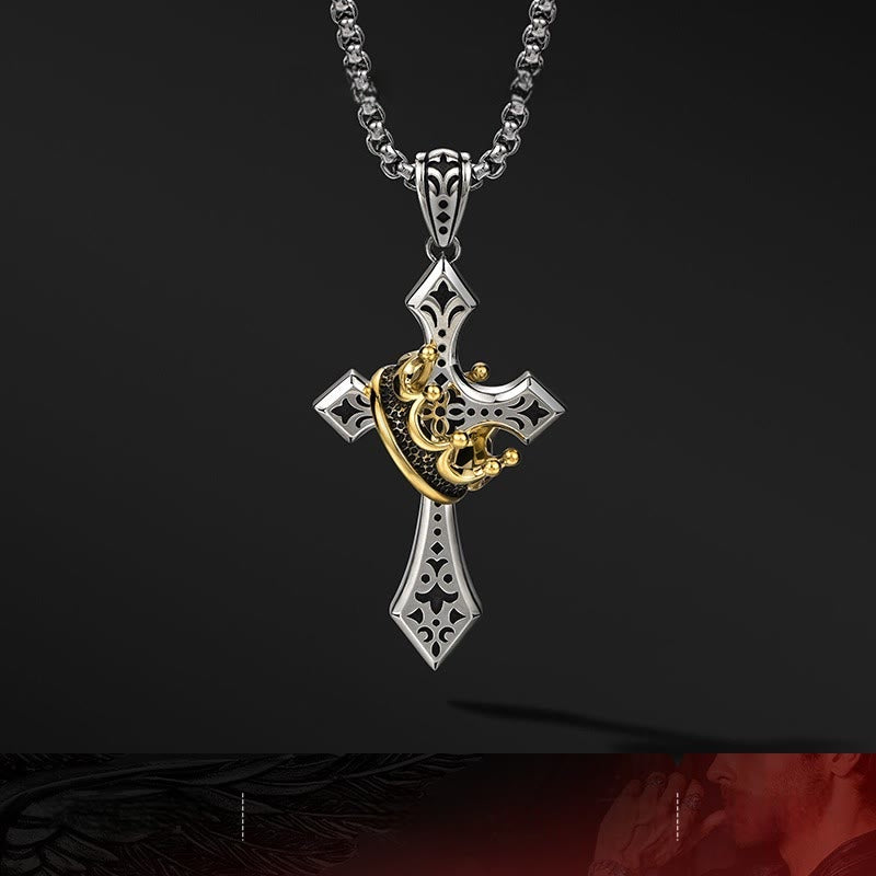 925 Sterling Silver Vintage & Classic Cross Necklace: A Luxurious Emblem of Faith