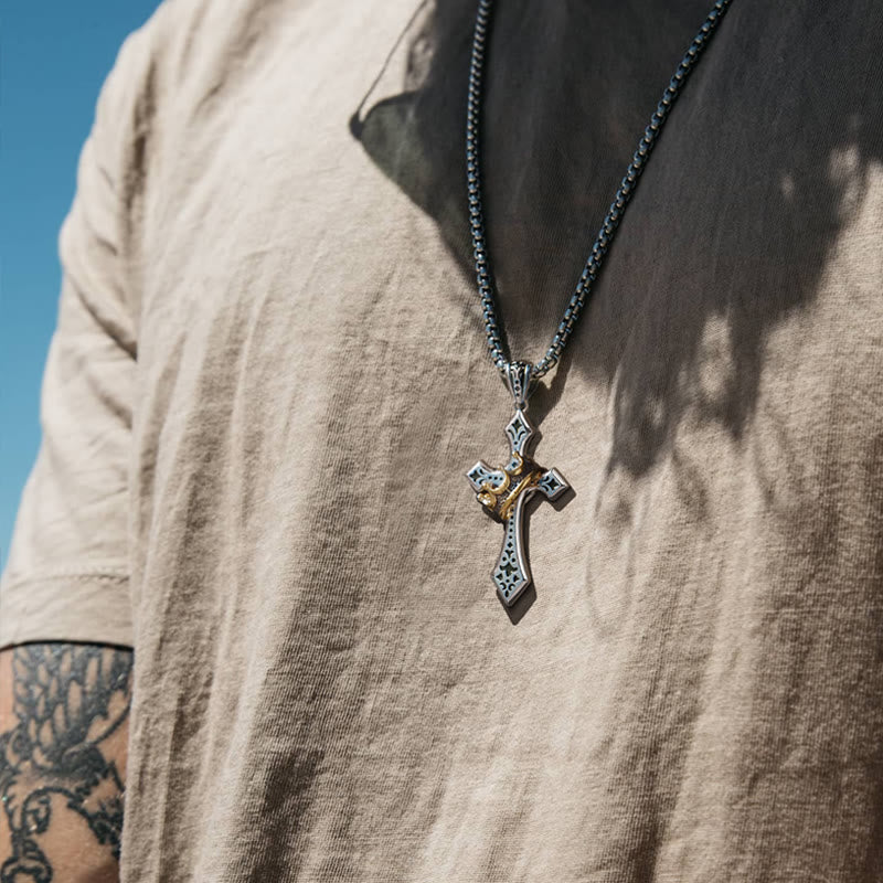 925 Sterling Silver Vintage & Classic Cross Necklace: A Luxurious Emblem of Faith