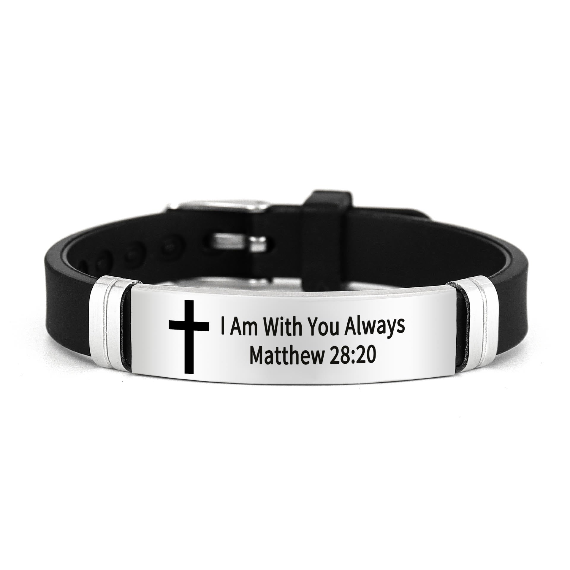 Multi - Styled Motivational Cross Bracelet with Bible Verses