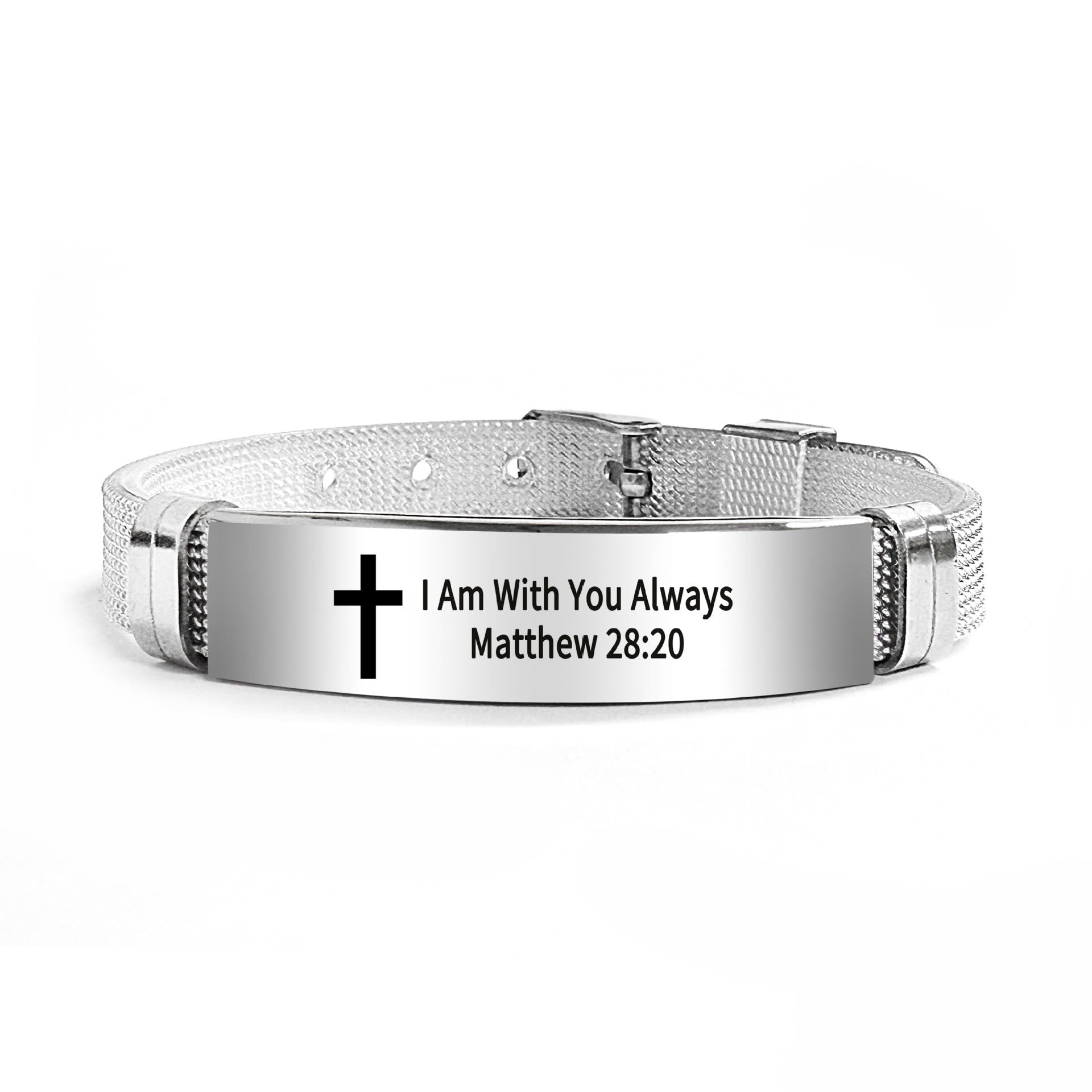 Multi - Styled Motivational Cross Bracelet with Bible Verses
