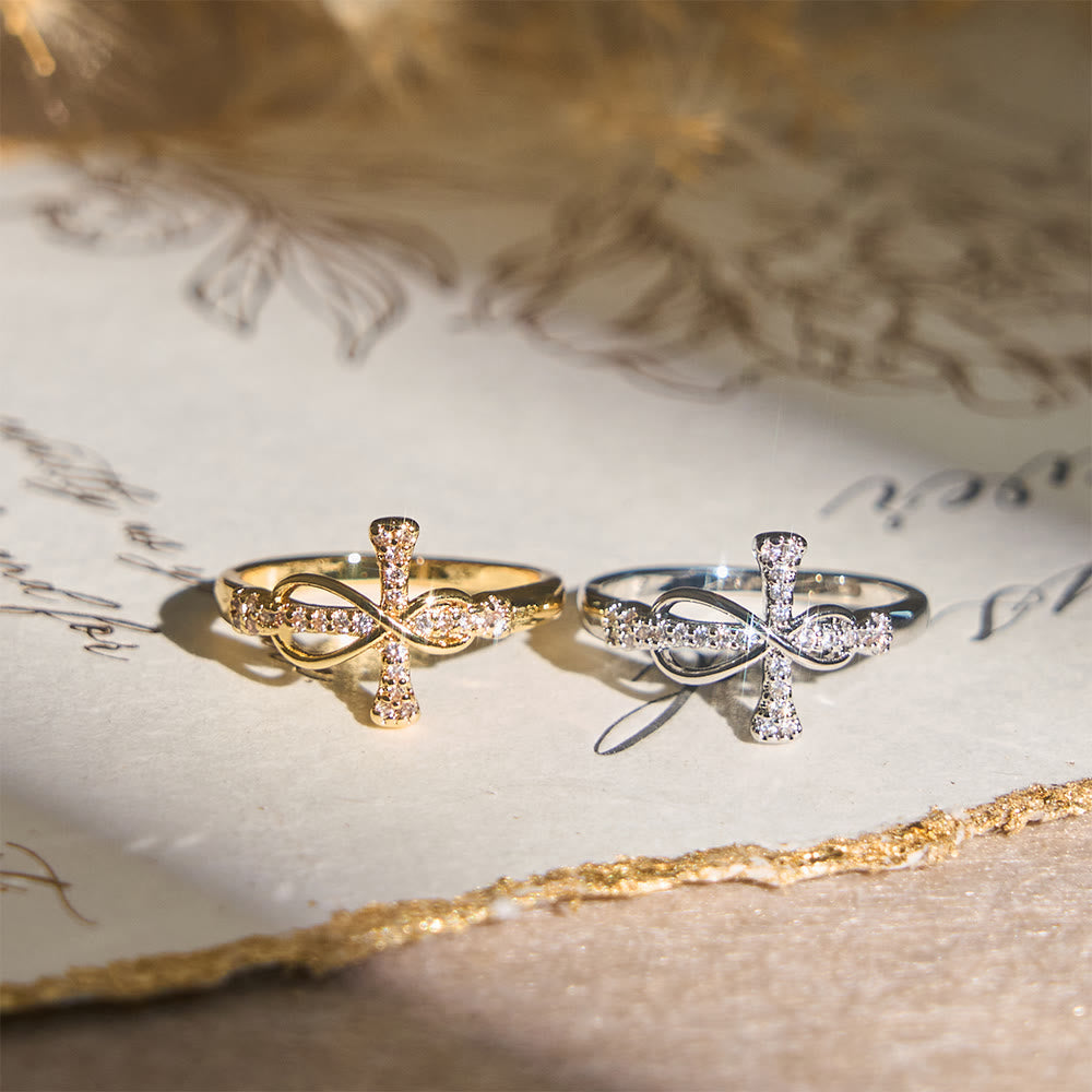 Mobius Cross Ring: Carry His Grace