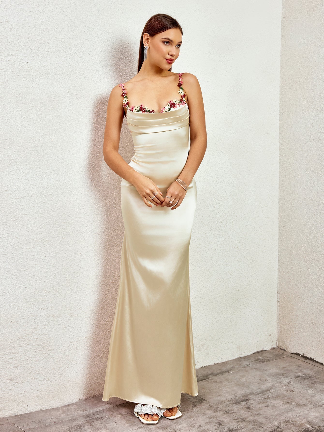Fiorella Satin Gown | Maxikleid