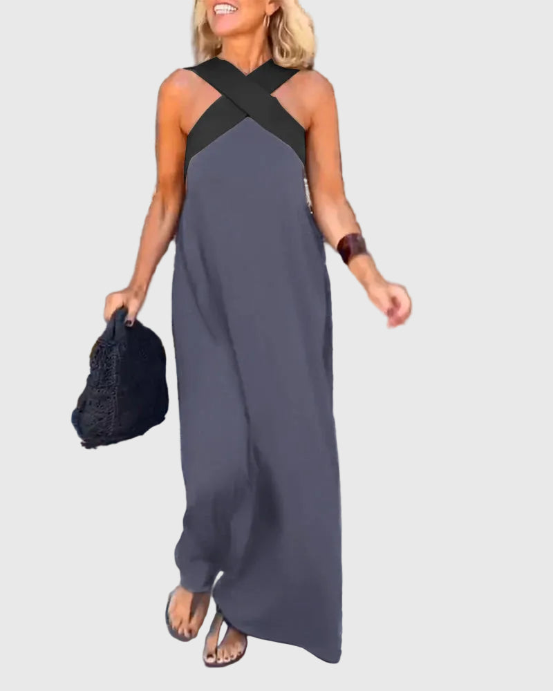 Olivia | Elegantes, fließendes Maxikleid
