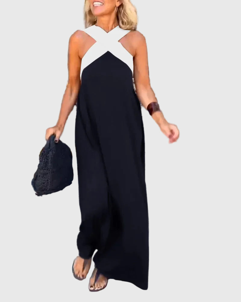 Olivia | Elegantes, fließendes Maxikleid