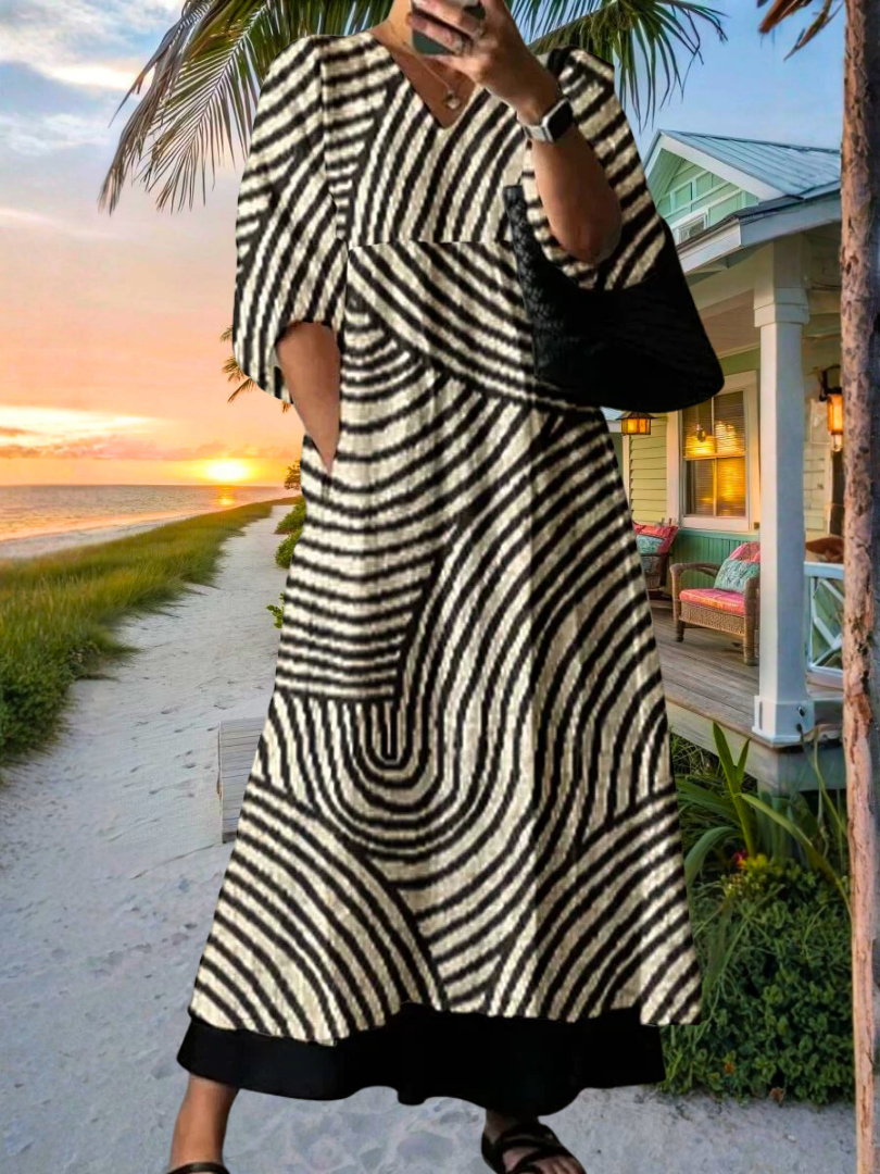 Elegant Printed Dress Katrina