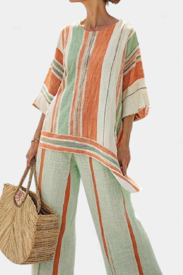 Bellmere | Elegant Asymmetrical Linen Set