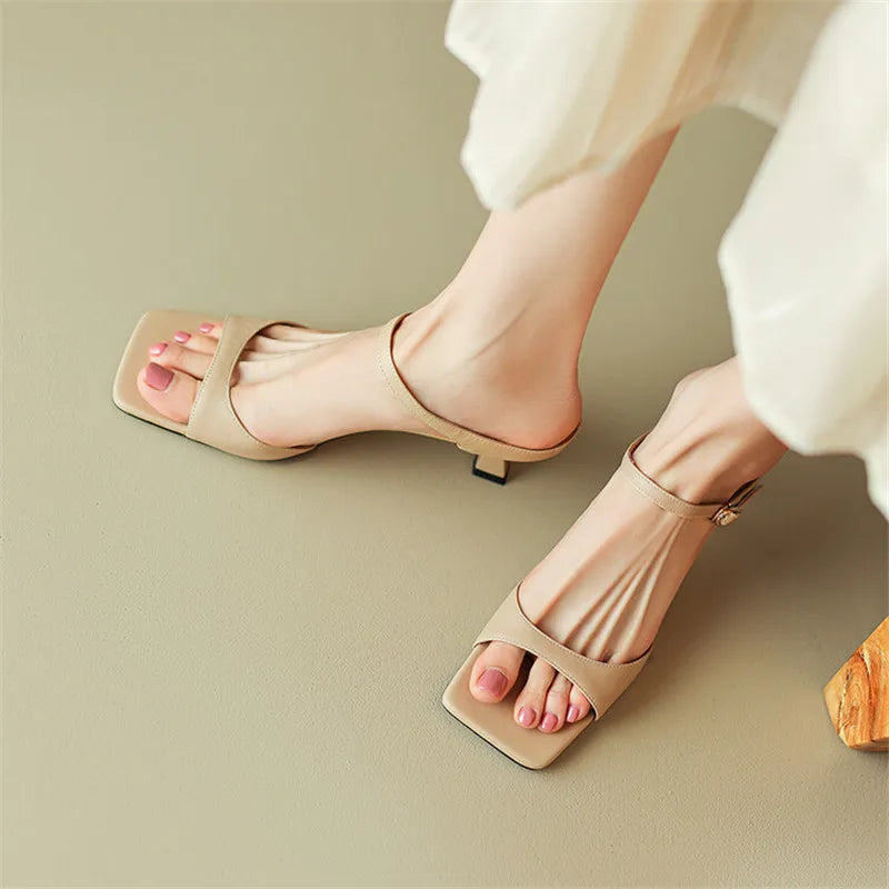 Rosa Belle Heel Mules