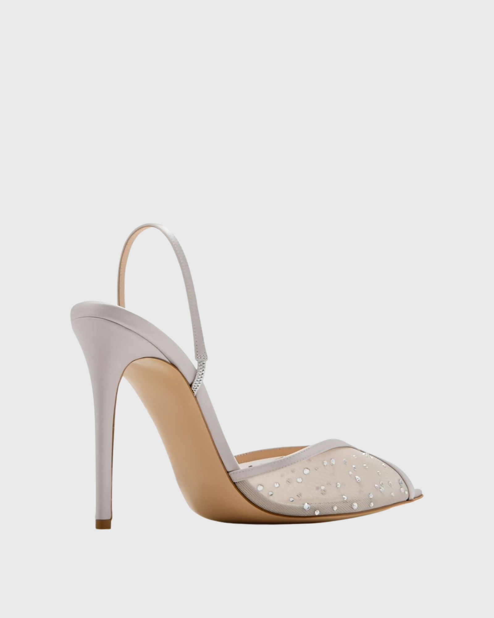 Sarva Rhinestone Mesh Slingback Pumps