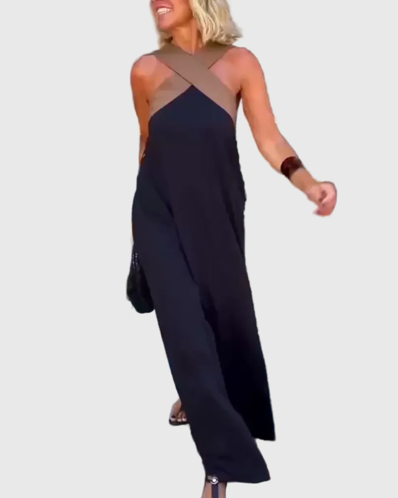 Olivia | Elegantes, fließendes Maxikleid