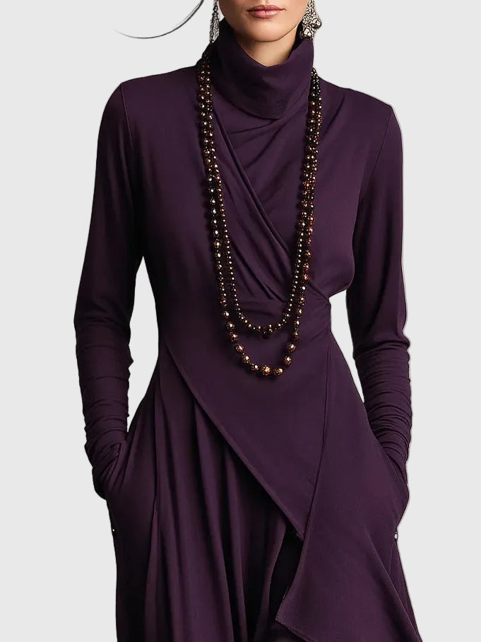 Valerie | Maxi Faltenkleid