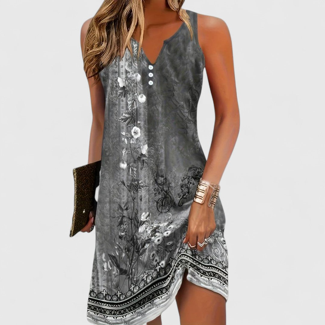 MARIBEL | BOHEMIAN SLEEVELESS DRESS