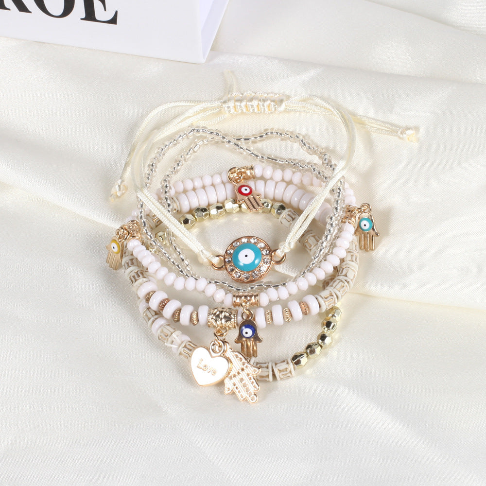 Hamsa Bohemian Beach Bracelet Bundle