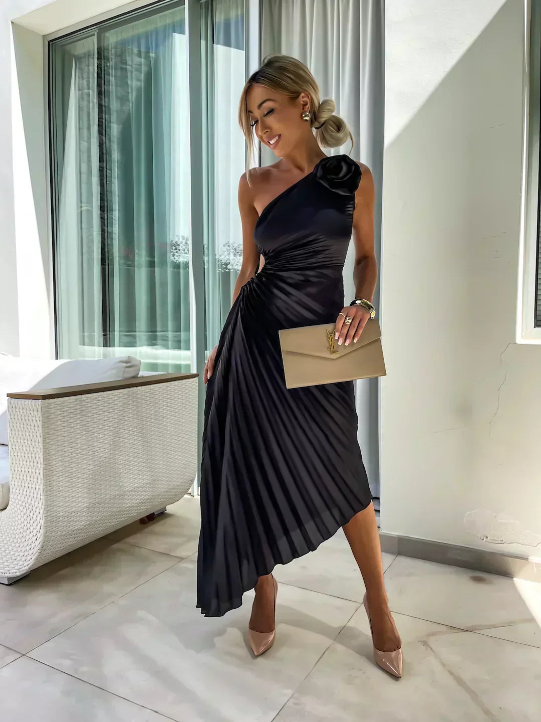 Marivelle - Pleated Glamour Dress