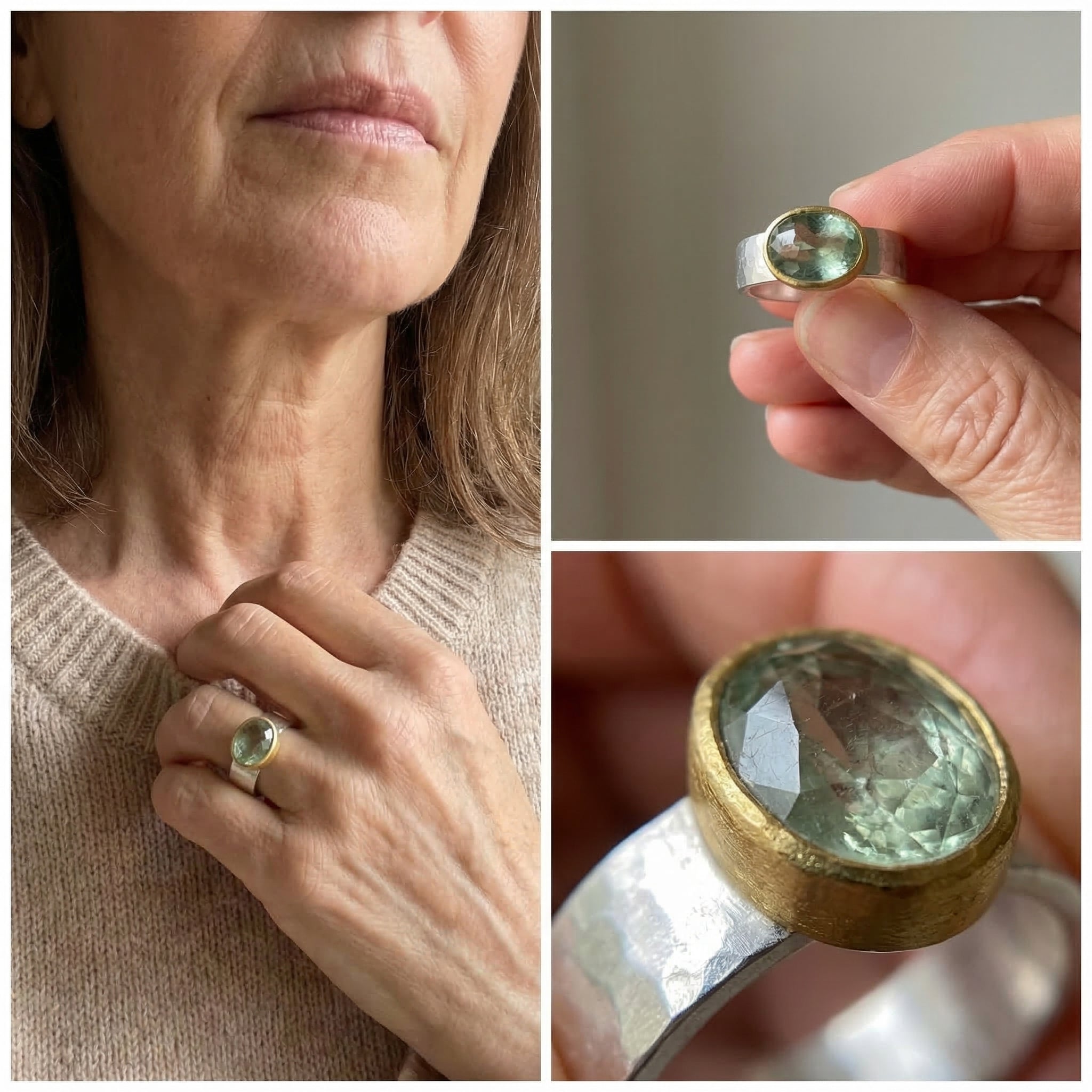 Handmade Vintage Green Ring